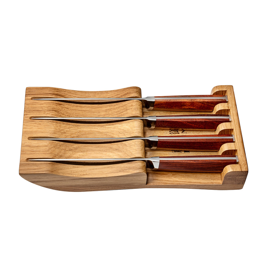 4pc Edge Series Damascus Steel Steak Knife Set