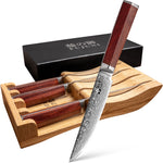 4pc Edge Series Damascus Steel Steak Knife Set