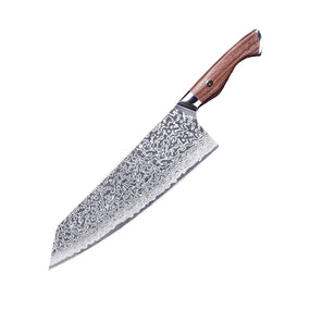 8" / 20cm Damascus Steel Bunka Knife - Golden Shield Series