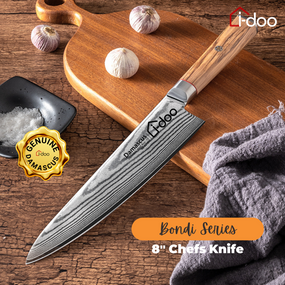 8" 20cm Damascus Steel Chefs Knife - Bondi Series