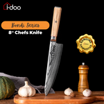 8" 20cm Damascus Steel Chefs Knife - Bondi Series