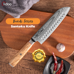 7" / 18 cm Damascus Steel Santoku Knife - Bondi Series