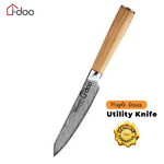 4.7" / 12cm Blade Damascus Steel Utility Knife - Maple Series