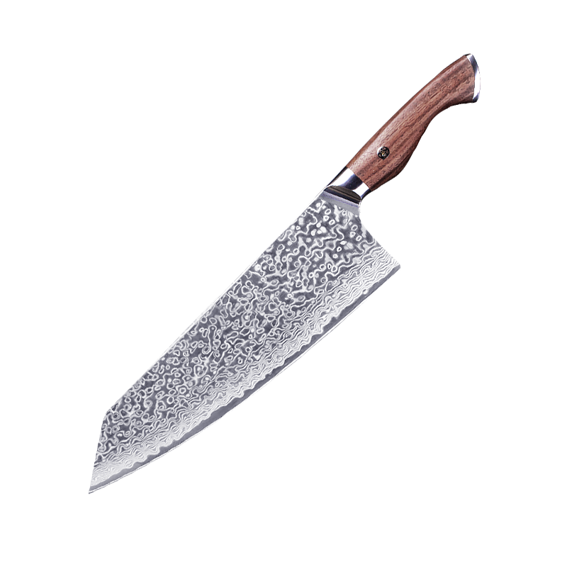 8" / 20cm Damascus Steel Bunka Knife - Golden Shield Series